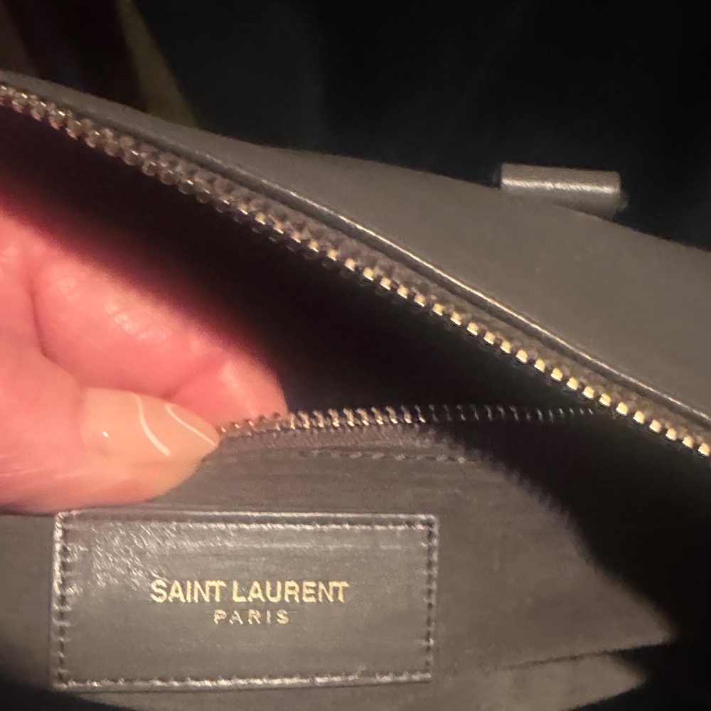 Saint Laurent Dark Gray Leather Baby duffle - Picture 9 of 13